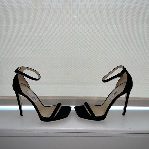 JIMMY CHOO Alva Heeled Sandal in Suede - Picture 2 of 4